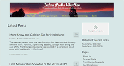Desktop Screenshot of indianpeaksweather.net